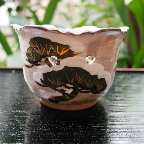 京焼・清水焼 小鉢 乾山写し 絵柄 雪松 （売約済み） お椀・ボウル・鉢