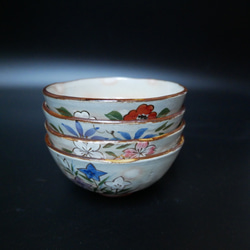 京焼・清水焼　色絵　絵替わり　ご飯茶碗（小） 6枚目の画像
