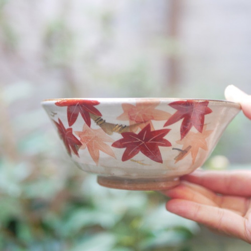 京焼・清水焼 色絵 編笠鉢 （桜・紅葉） お椀・ボウル・鉢 Shun 通販