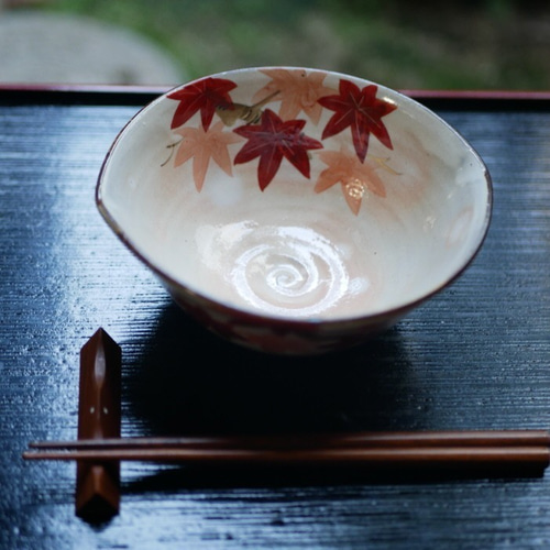 京焼・清水焼 色絵 編笠鉢 （桜・紅葉） お椀・ボウル・鉢 Shun 通販