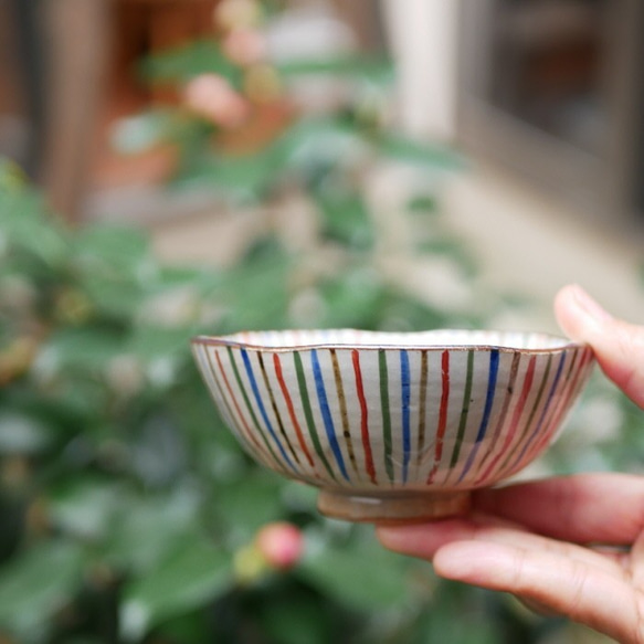 清水焼飯茶碗・手描き・