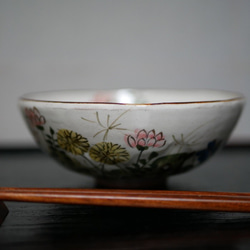 京焼・清水焼 ご飯茶碗（春草・蕨も） 7枚目の画像