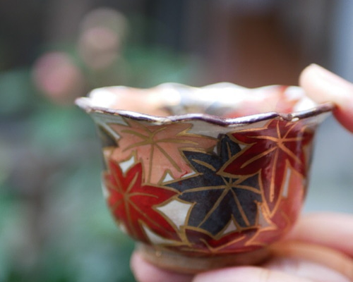 京焼乾山写流水に紅葉向付10客　　新品未使用　　最後の10客 京焼乾山写流水に紅葉向付10客 新品未使用 最後の