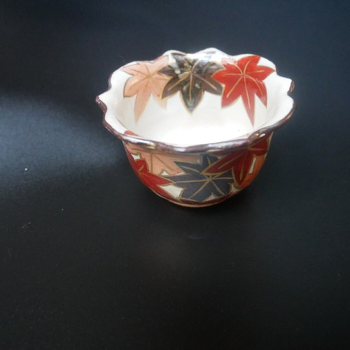 京焼・清水焼 乾山写し 色絵 付出し・小鉢（紅葉） お椀・ボウル・鉢