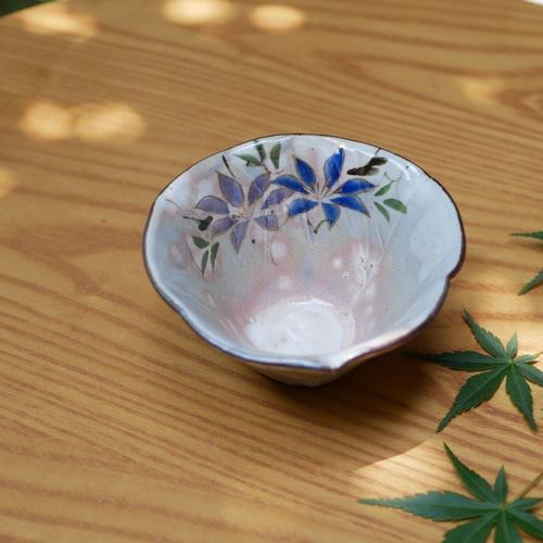 京焼・清水焼 色絵 輪花小鉢（鉄線） お椀・ボウル・鉢 Shun 通販