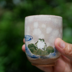 【新品・作家物】手描き湯のみ 瑞獣 雨財印入り 鳥獣戯画 湯呑 | すべて | マルヒロオンラインショップ