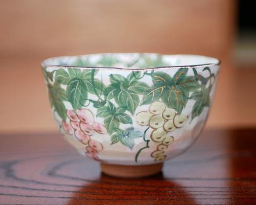 京焼・清水焼 色絵 抹茶茶碗（葡萄） 茶碗・めし碗 Shun 通販