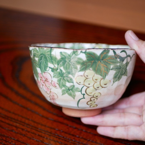 京焼・清水焼 色絵 抹茶茶碗（葡萄） 茶碗・めし碗 Shun 通販