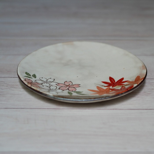 雲錦(桜と紅葉)　皿　オーバル　(5枚) 雲錦(桜と紅葉)皿オーバル(5枚)