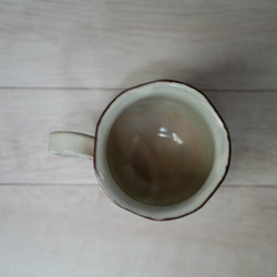 コスモスの図　マグカップ　陶器　京焼・清水焼　 4枚目の画像