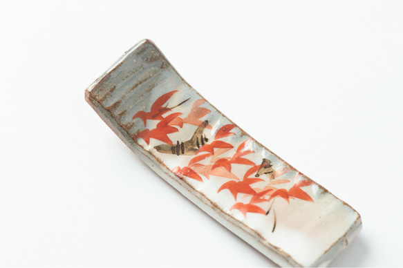 水仙、菊、萩、紅葉　箸置　陶器　 8枚目の画像