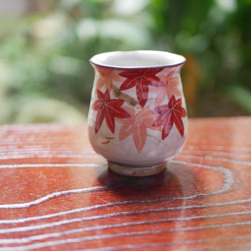 紅葉 湯呑 陶器 京焼 湯呑み Shun 通販 12524926｜Creema(クリーマ)
