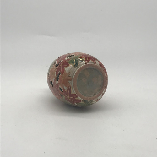紅葉 一輪挿し 二重透かし 陶器 一輪挿し・花瓶・花器 Shun 通販