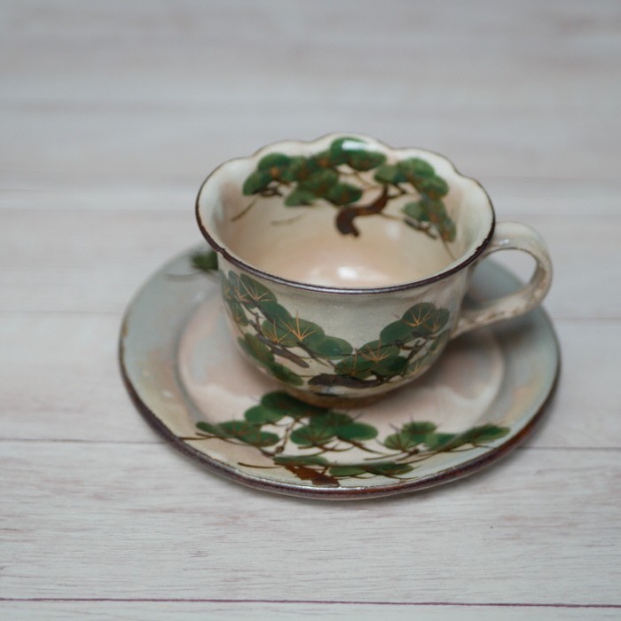 京焼 乾山写し松絵向付皿 清水焼 新品・未使用 6枚セット