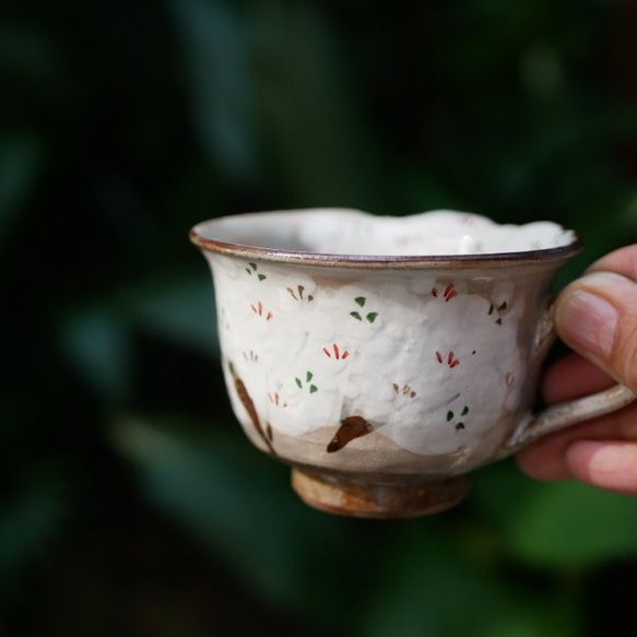 吉野櫻花咖啡碗盤 Kenzan Copy Pottery 第2張的照片