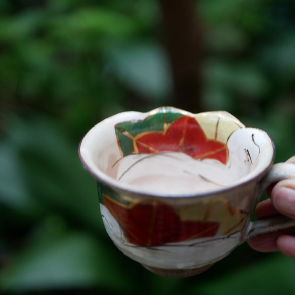 龍田川咖啡碗盤 Kenzan 臨摹陶器 第2張的照片