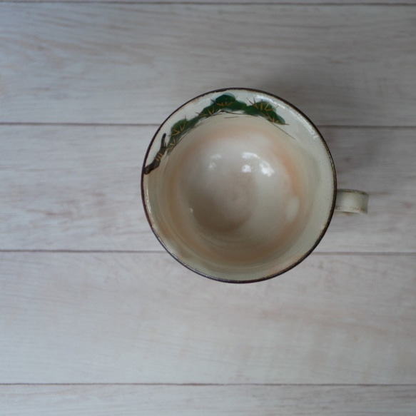 咖啡碗盤子雪松陶器京燒 第7張的照片