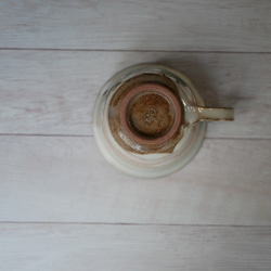 咖啡碗盤子雪松陶器京燒 第8張的照片