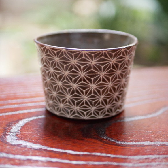 麻葉花紋 蕎麥麵 choko Itchin 裝飾陶器 第5張的照片