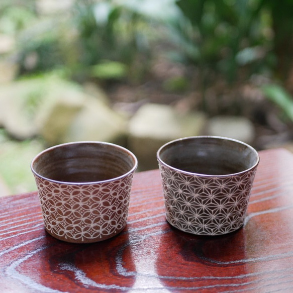 麻葉花紋 蕎麥麵 choko Itchin 裝飾陶器 第6張的照片