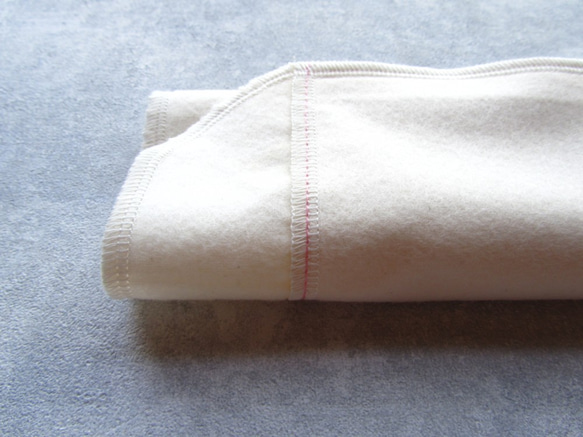 【肉厚】ピンクラインの入った布ナプキン　プレーンS～LL各サイズ　こだわりのコットンフランネル 4枚目の画像