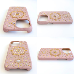 [適用於所有型號] 淡粉色皮革智能手機保護套 Fairy Bonbon Sherbet Color 第8張的照片