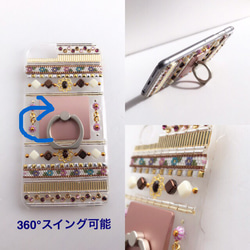 Spring♡LOVE スマホリング付き iPhoneケース 3枚目の画像