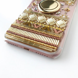 [所有型號] iPhone / Android手機殼配粉紅色青銅⌘智能手機環Salmon Pink 第4張的照片