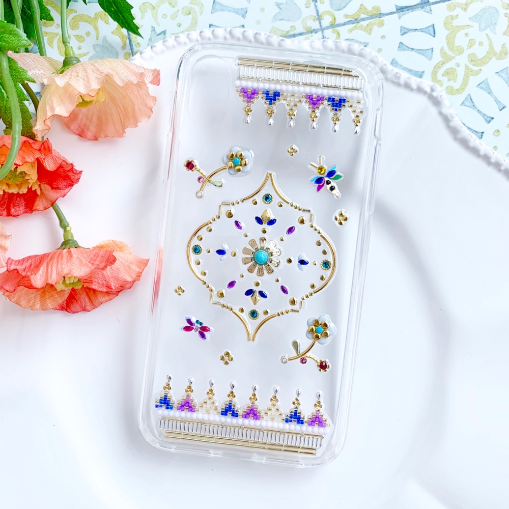 【全機種製作可】モロッコの庭園 12月誕生石ターコイズ