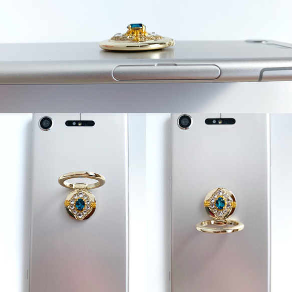 [智能手機戒指]珠寶般的美麗珠寶戒指 第6張的照片