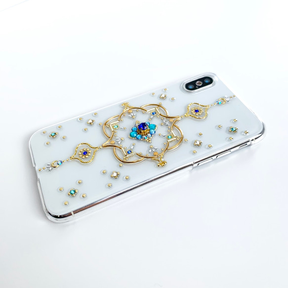 【適用於所有機型】青池藍九月生日石（藍寶石）iPhone/Xperia/Galaxy/AQUOS 第6張的照片