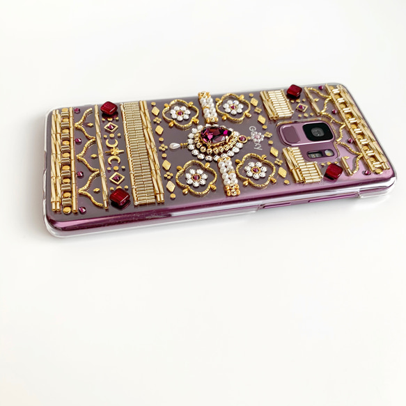 【全機型適用】晨展莎樂美紫二月生辰石彩色紫水晶iPhone/Xperia/Galaxy 第6張的照片