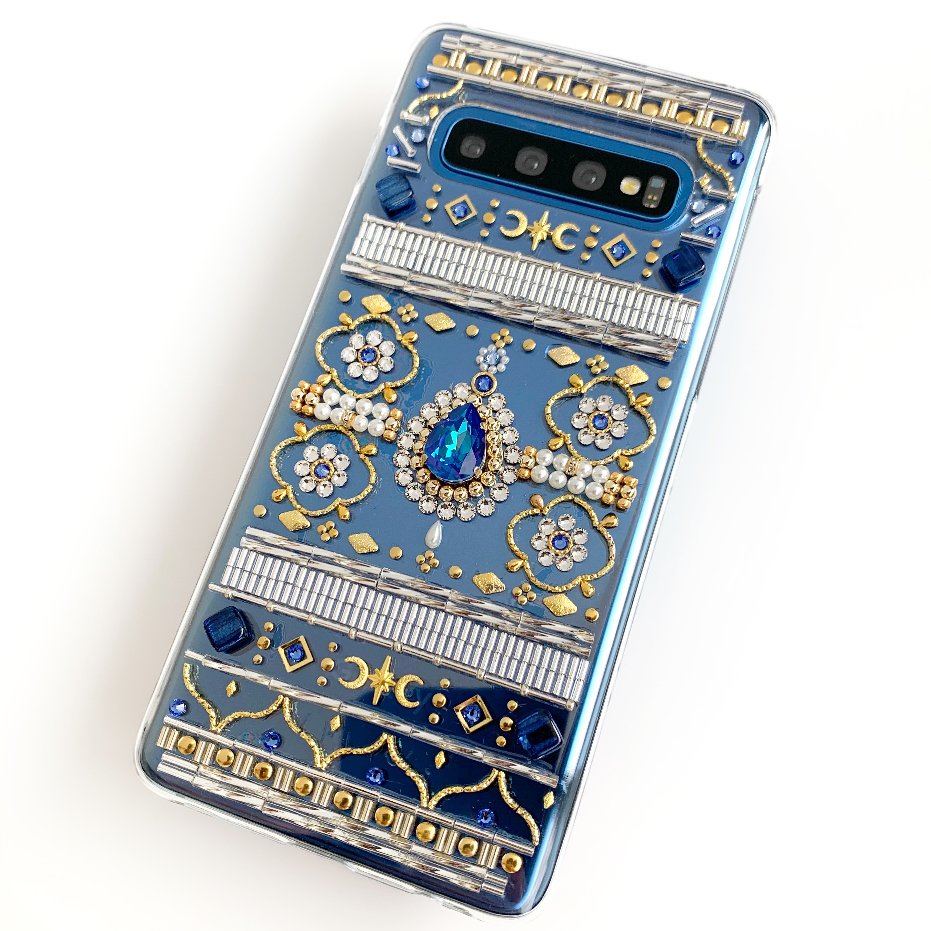 【全機種制作可】モロー展サロメブルー 9月誕生石サファイア iPhone/Xperia/Galaxy/AQUOS