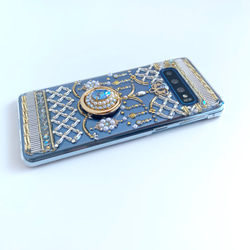 [可生產所有型號] Mariage 水晶藍色手機殼，附智慧型手機環 第6張的照片