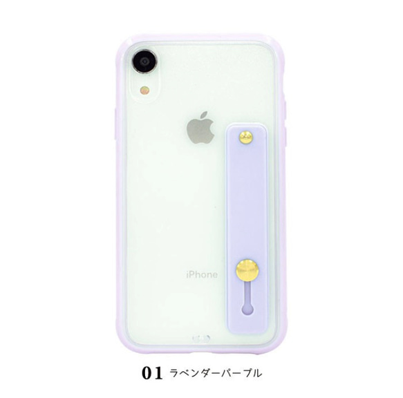 【送料無料】iPhone se se2 11 pro xr カバー ケース 落下防止ベルト かわいい オシャレ シンプル 7枚目の画像