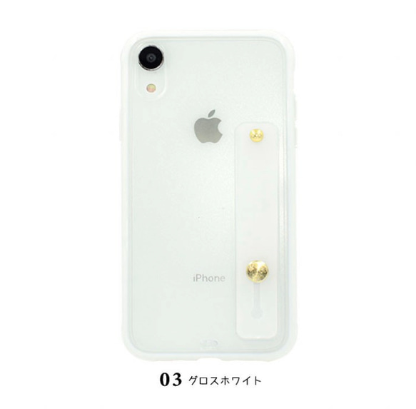 【送料無料】iPhone se se2 11 pro xr カバー ケース 落下防止ベルト かわいい オシャレ シンプル 9枚目の画像