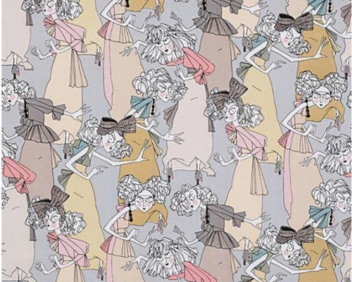 アレキサンダーヘンリー Ghastlie Casting Grey 生地 ぴぃちゃん