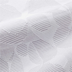 自然素材 綿 コットン100％ 水玉の浮模様が美しい間仕切り 「オプトグレー」 目隠し のれん パーテーション 6枚目の画像