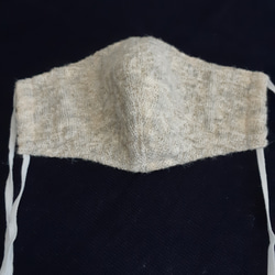 [冬季最新作品] 服裝店的手工立體立體面具 Soft knit Grey &amp; Beige Jacquard knit * 第4張的照片