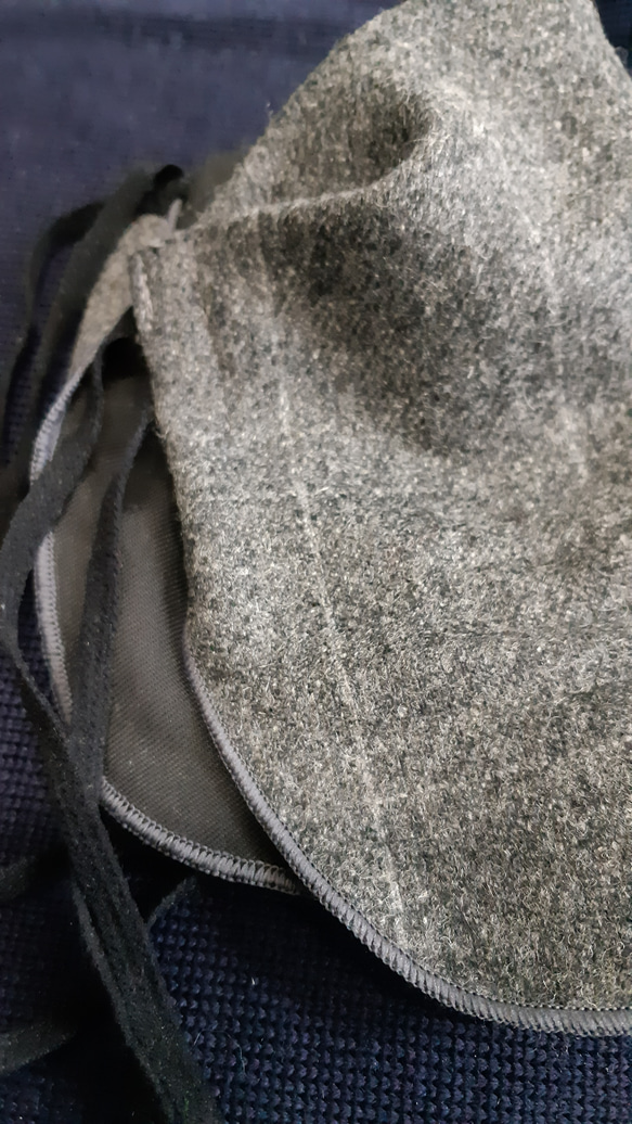 【冬季最新作品】人氣系列！縫紉店立體阿拉伯面具 暖色針織灰色 *請看描述 第5張的照片