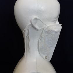 【最新作品】新造型！ 2種方法！下水道的3D阿拉伯面具流行的白色蕾絲*請閱讀說明 第3張的照片