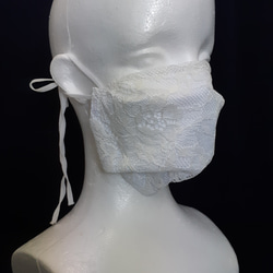 【最新作品】新造型！ 2種方法！下水道的3D阿拉伯面具流行的白色蕾絲*請閱讀說明 第4張的照片