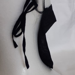 【夏マスク】【メンズ】new!縫製屋の立体アラビアンマスク　涼しいブラック　※説明をお読みください　 3枚目の画像