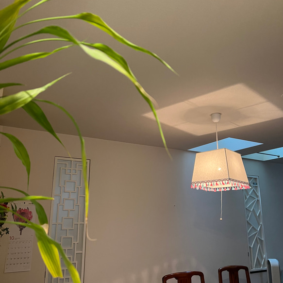 タッセルペンダントライト シンプル 可愛い 子供部屋 寝室 おしゃれ インテリア照明 LED照明 3枚目の画像