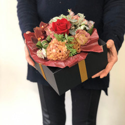 花を贈ろう♡BOXフラワー /ブラックⅡ 4枚目の画像