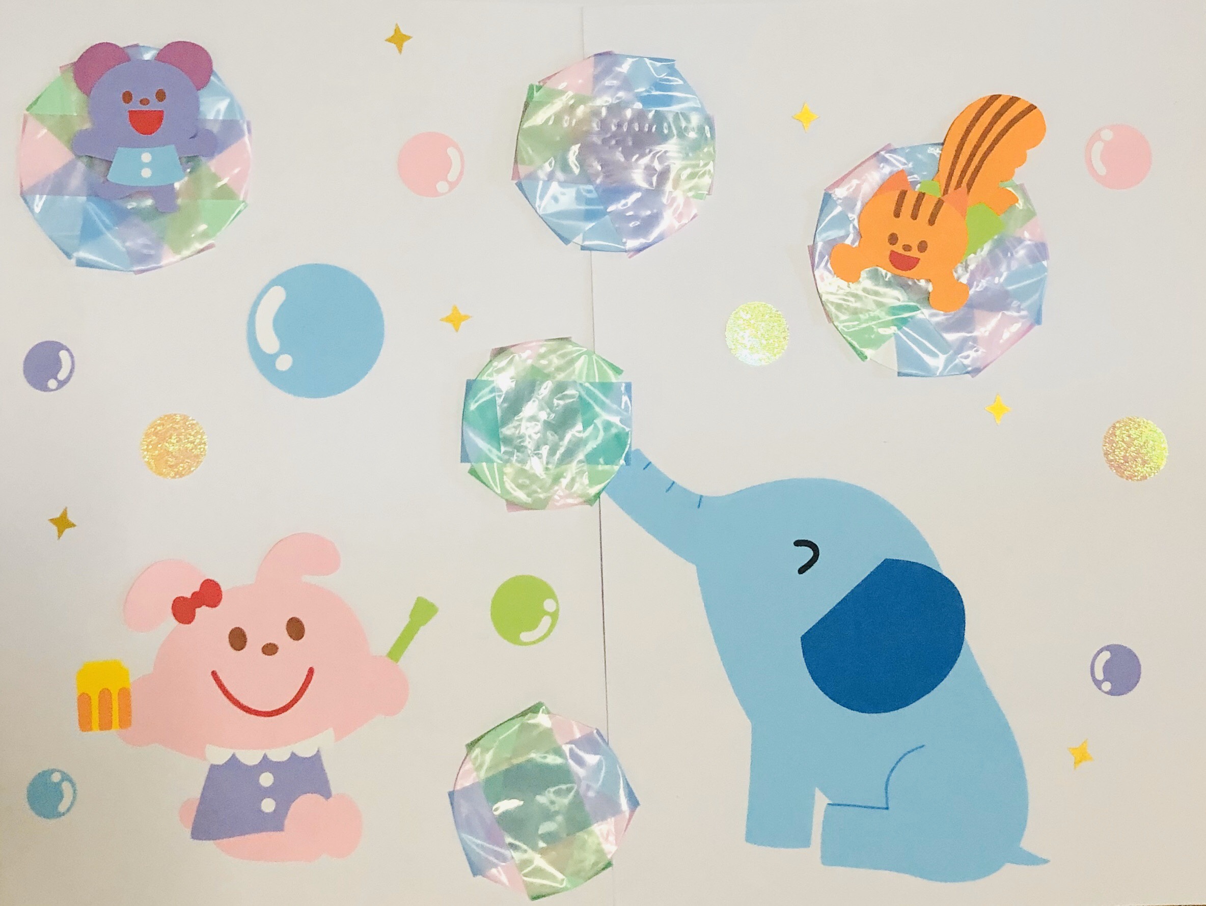 シャボン玉 #イラスト #アート #母親の愛 #しあわせ #子供
