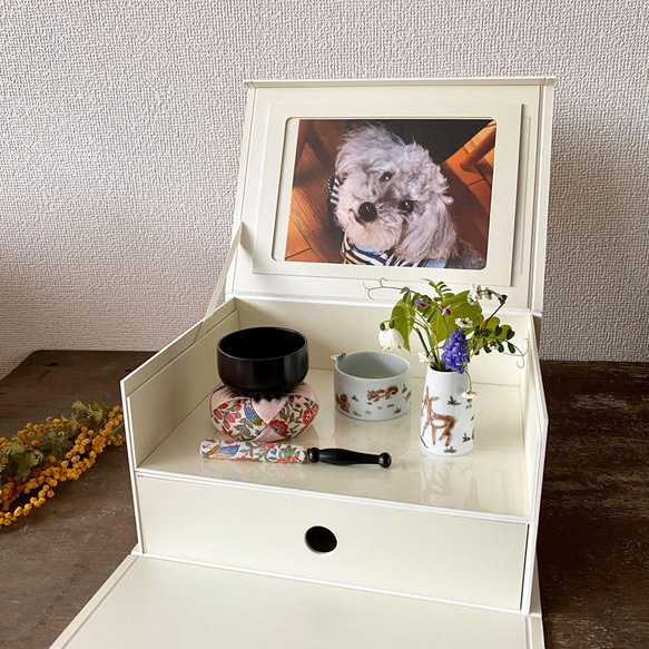 ペット供養のお仏壇〜箱型の祭壇リメンバーボックス・チェリーブロッサム〜 2枚目の画像
