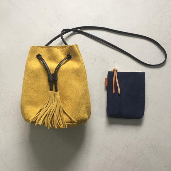 「2025 全色補貨」牛皮絲絨油鞣多功能收納袋 - 小號 [9 種顏色可選] 第18張的照片