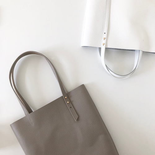 2026再販』2WAYハンドル A4対応 牛シュリンクレザーのトートバッグ