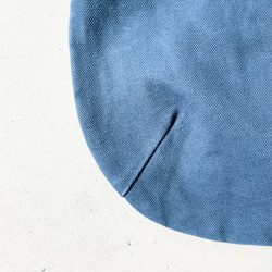 Bio-Wash No. 6 帆布和特厚 Oil Nume 圓形托特包 S-size [藍色] 第6張的照片